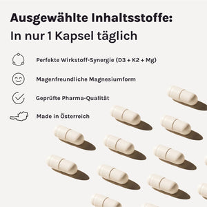 DAILY D3 • K2 • Mg – Produktgrafik zur Tagesformel