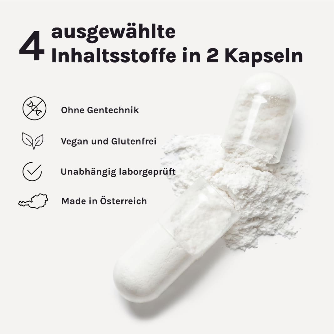 DAILY ESSENTIAL – Produktgrafik zu Formel und Inhaltsstoffen