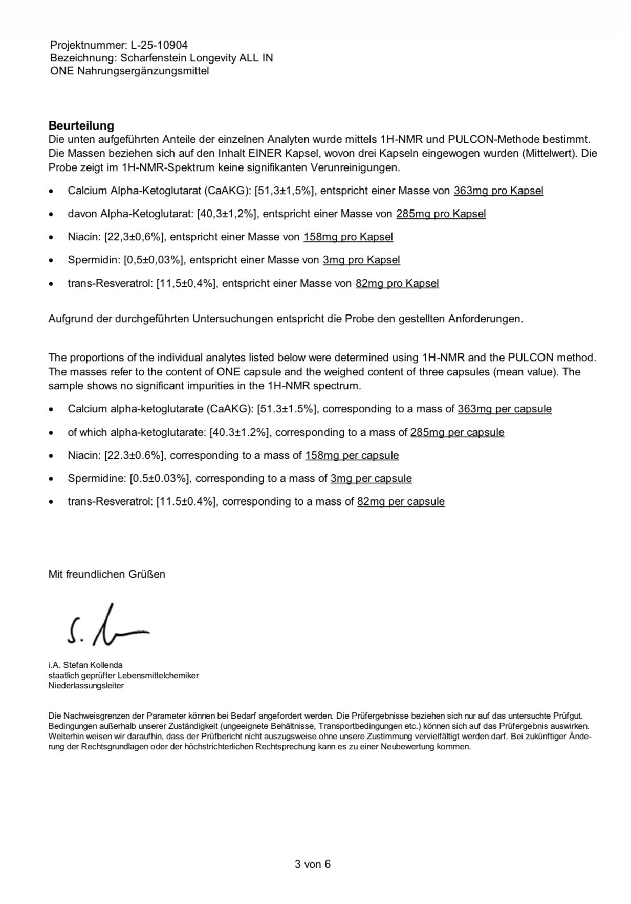ALL-IN-ONE Longevity Zellkomplex