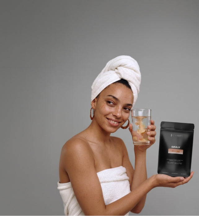 DAILY Skin Produktdarstellung mit marinem Kollagen